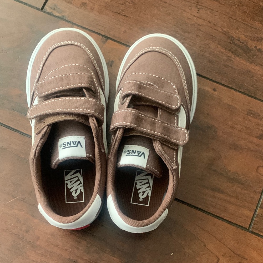 Vans Kids Sneakers in Brown and White - Picture 4 of 5